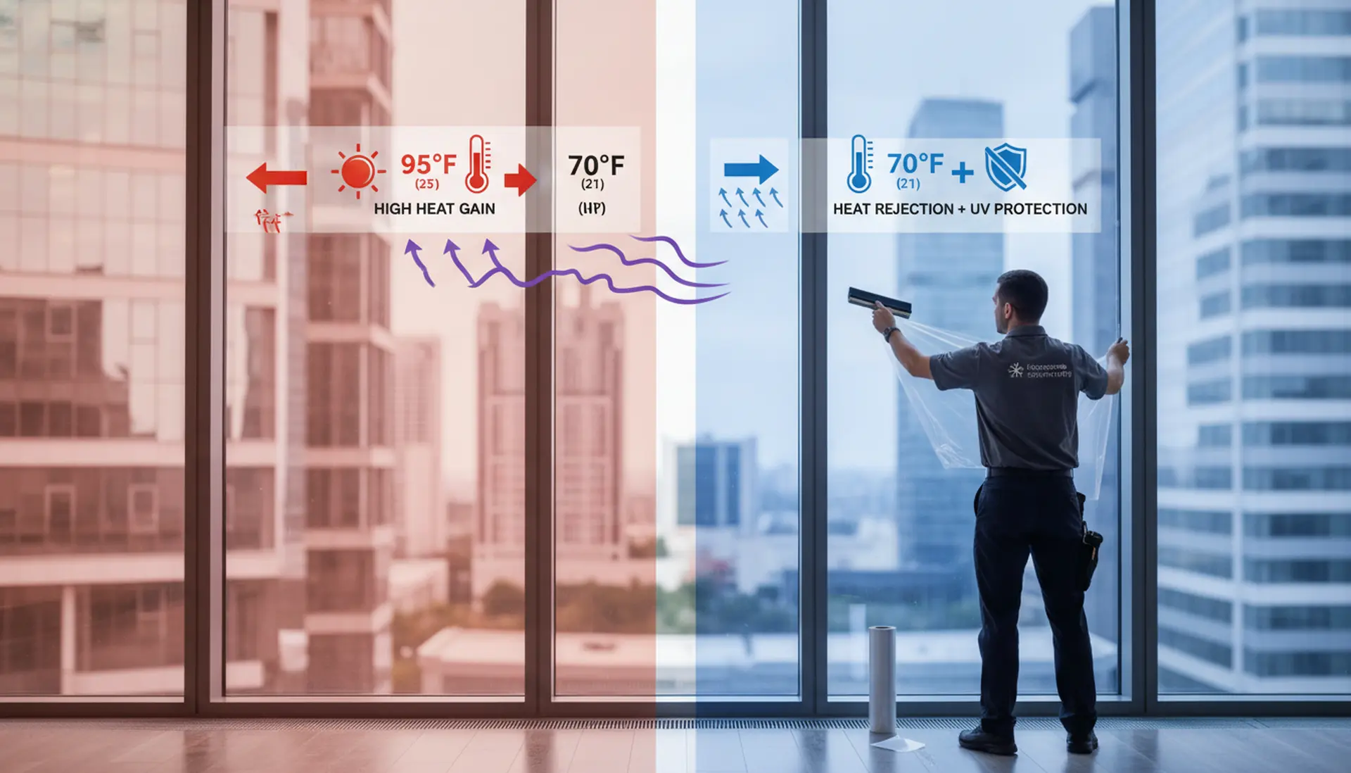 Película de Seguridad: Corte 38% en Costos de Climatización y Blinde Sus Vidrios Antiasalto